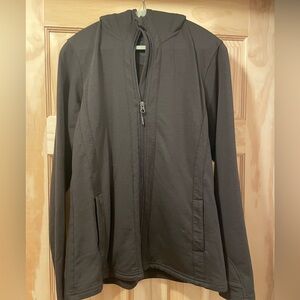 Wool X Ladies Zoey Merino Wool Hoodie size L, French Roast